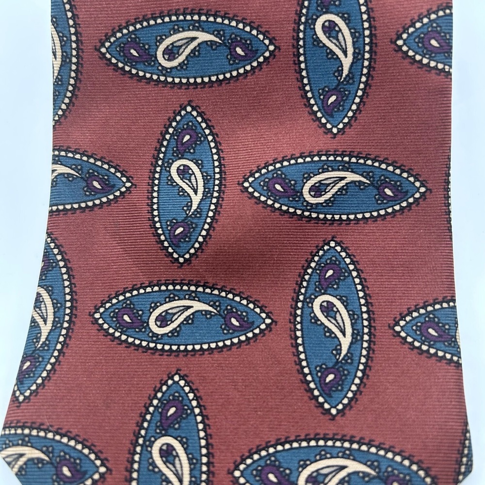 Vintage Sheaf & Caber‎ Tie Burgundy Maroon Plum Made in USA